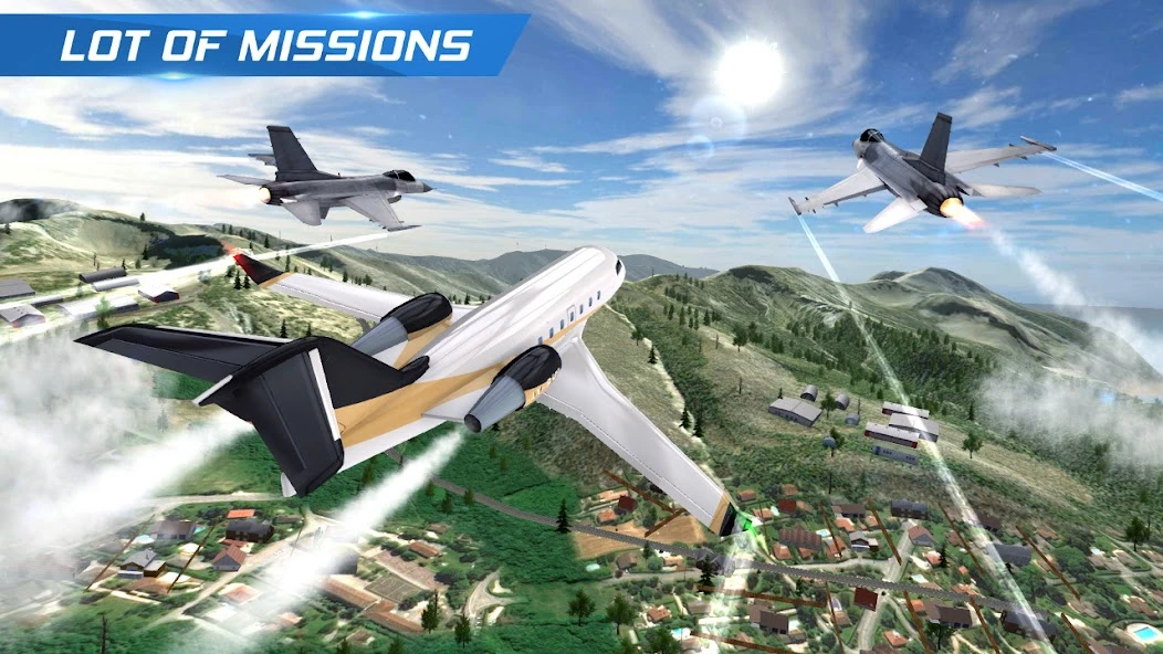 Airplane Flight Pilot Simulator screenshot 2