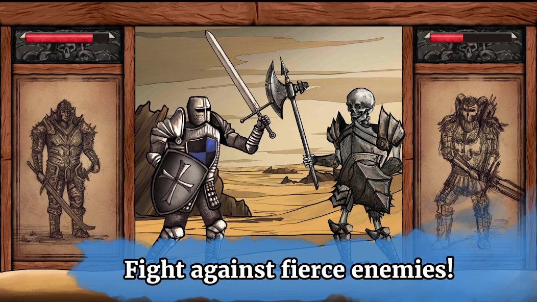 The Paladin's Story: Melee & Text RPG (Offline) screenshot 1