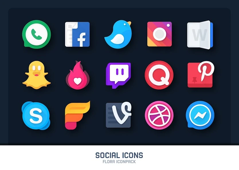 Flora: Material Icon Pack APK screenshot 2