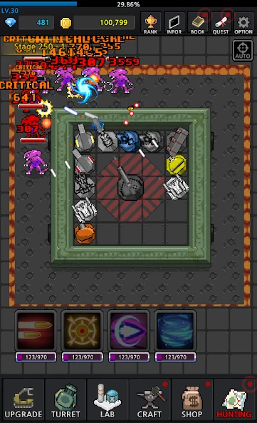 Grow Turret - Idle Clicker Defense screenshot 1