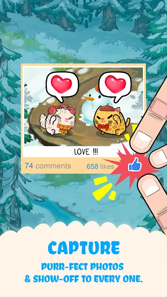 Fancy Cats - Cute cats dress up and match 3 puzzle screenshot 4