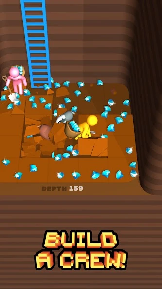 Download Dig Deep (MOD, Unlimited Coins/Gems) 15.0.0.9 screenshot 4