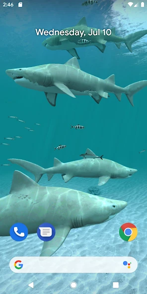Sharks 3D - Live Wallpaper screenshot 2