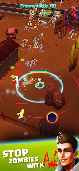 A4 vs Zombies - ZomBattle screenshot 1
