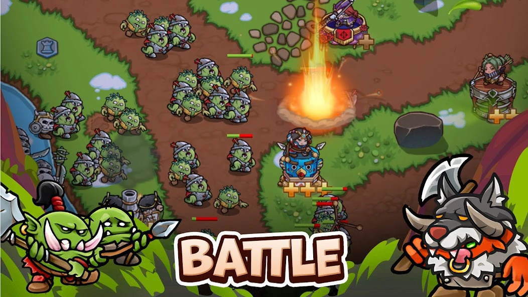 Crazy Defense Heroes: Tower Defense Strategy TD screenshot 2