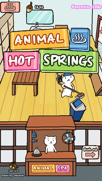 Animal Hot Springs - Relaxing with cute animals screenshot 1