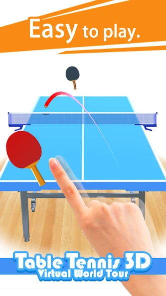 Table Tennis 3D Virtual World Tour Ping Pong Pro screenshot 1