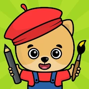 Kids coloring game icon