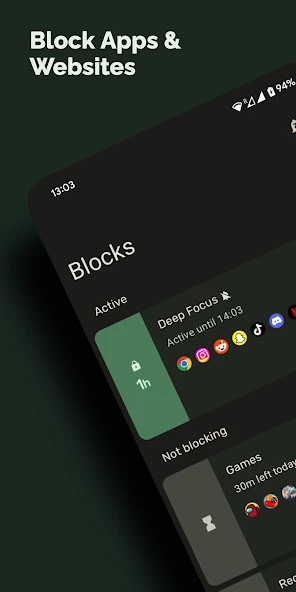 Block Apps - Productivity & Digital Wellbeing screenshot 1