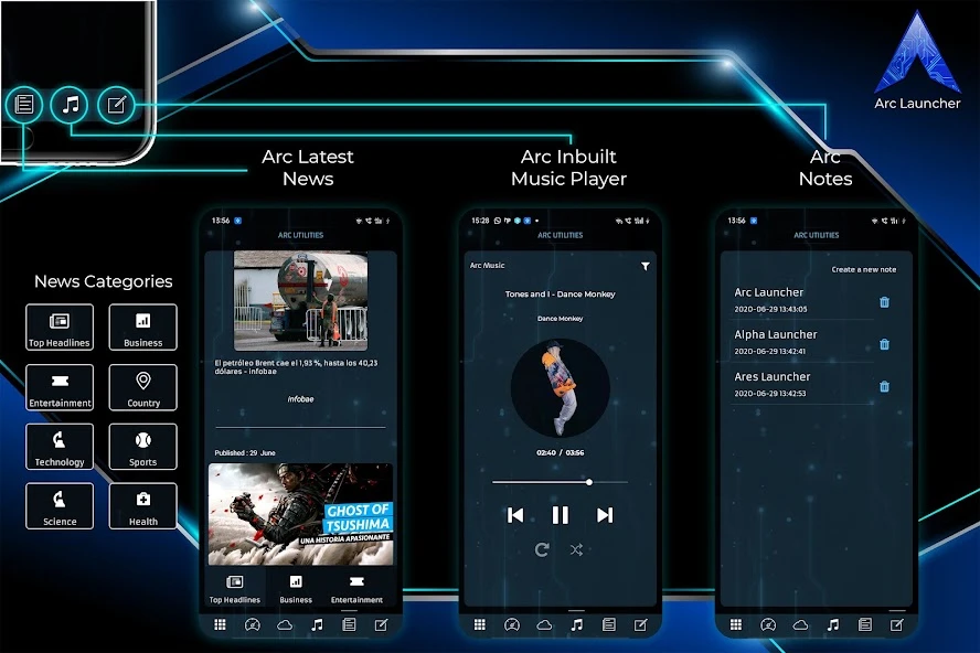 Arc Launcher Pro HD Themes,Wallpapers,Booster APK screenshot 3