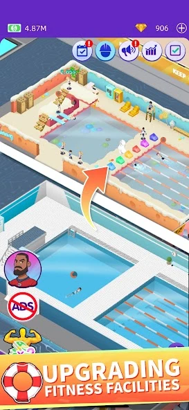 Idle GYM Sports - Fitness Workout Simulator Game screenshot 2