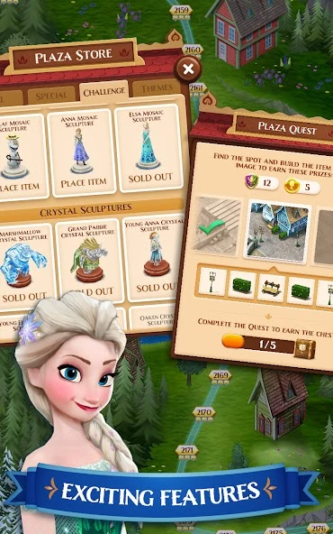 Disney Frozen Free Fall - Play Frozen Puzzle Games screenshot 2