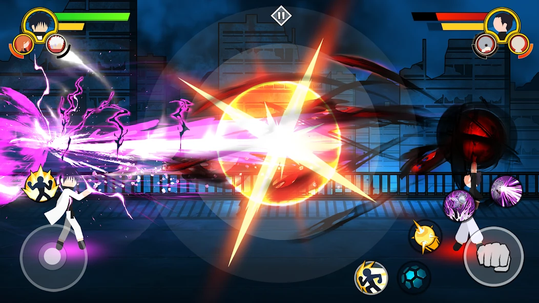 Stickman Cursed Fight 3v3 screenshot 1