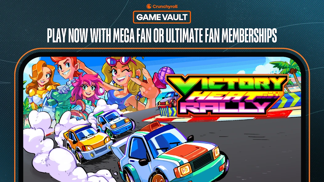 Crunchyroll Victory Heat Rally screenshot 1