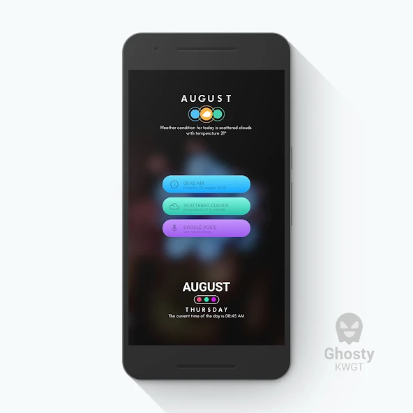 Ghosty KWGT APK screenshot 3