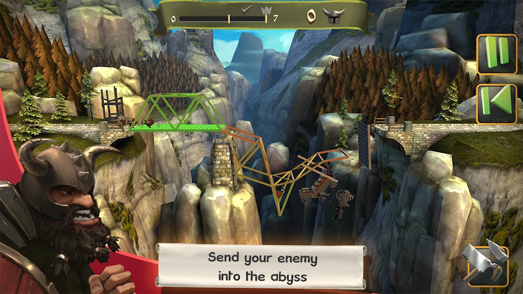 Bridge Constructor Medieval APK screenshot 4