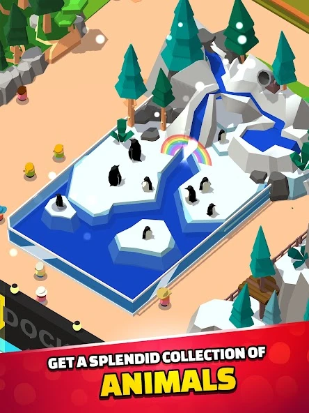 Idle Zoo Tycoon 3D – Animal Park Game APK screenshot 2