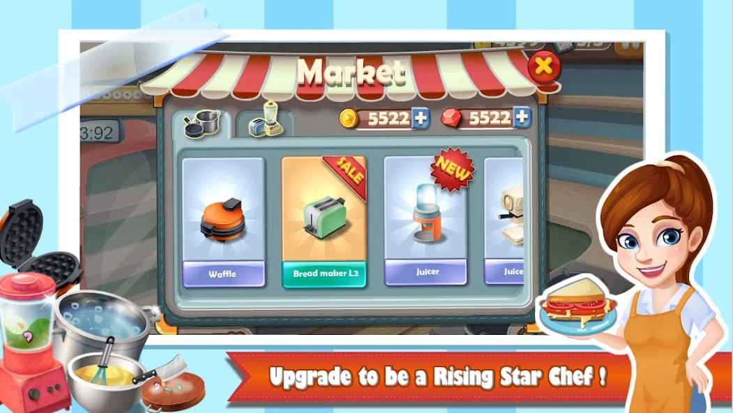 Download Rising Super Chef:Cooking Game (MOD, unlimited money) 1.8.4 screenshot 4