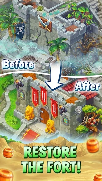 Pirates & Pearls: A Treasure Matching Puzzle screenshot 3