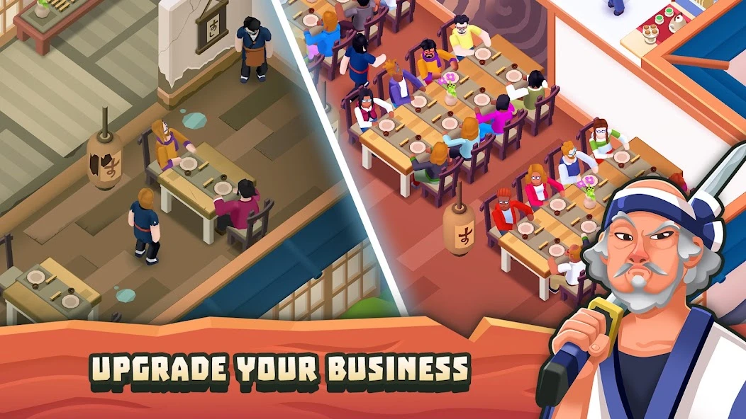 Sushi Empire Tycoon-Idle Game APK screenshot 2