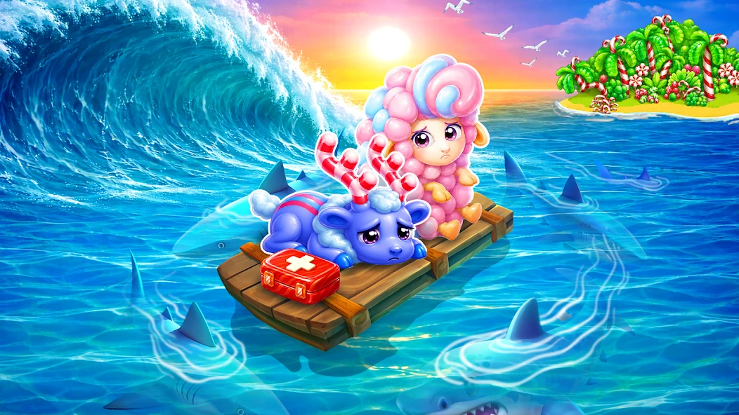Candy Farm: Magic cake town & cookie dragon story screenshot 2