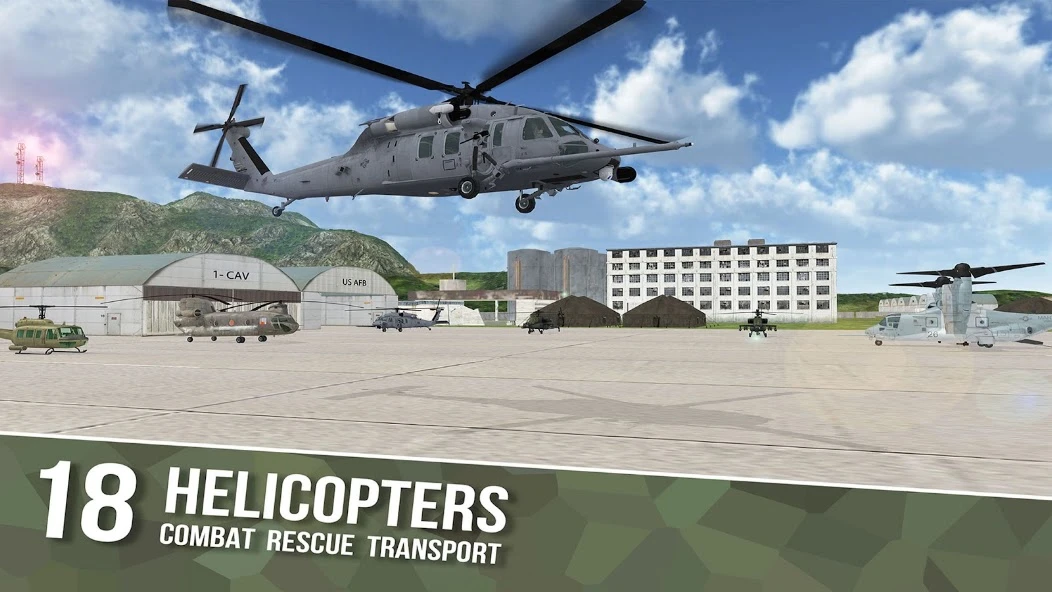 Helicopter Sim Flight Simulator Air Cavalry Pilot screenshot 1