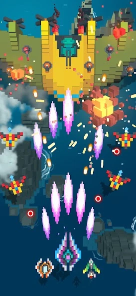 Sky Wings: Pixel Fighter 3D screenshot 4