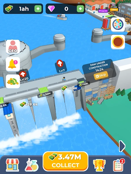 Download Dam Builder (MOD, Unlimited Money/Diamonds) 0.8.9 screenshot 6