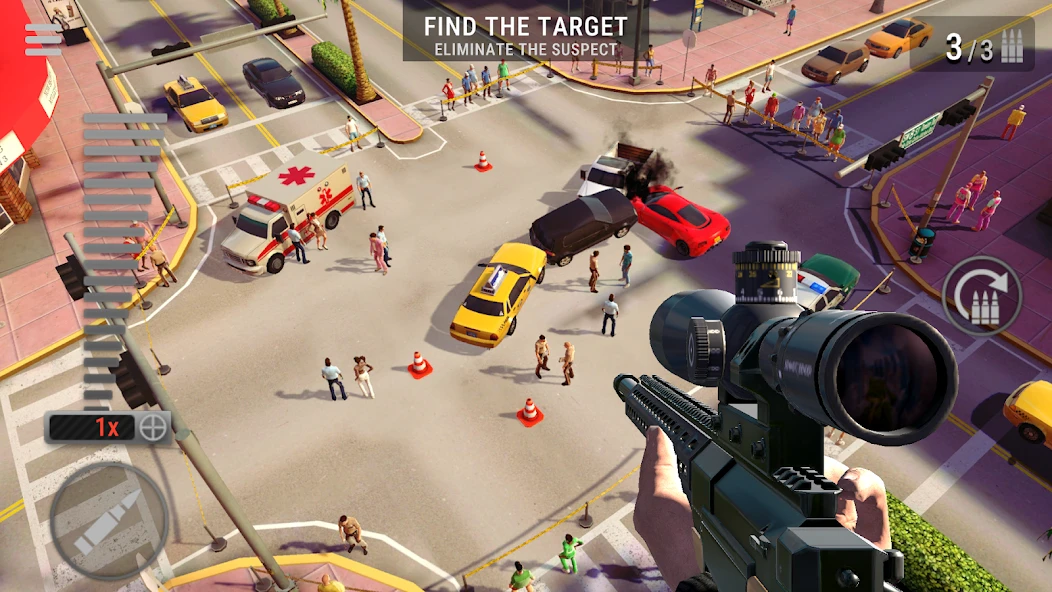 Vice Sniper: Crime Shooting 3D APK screenshot 2