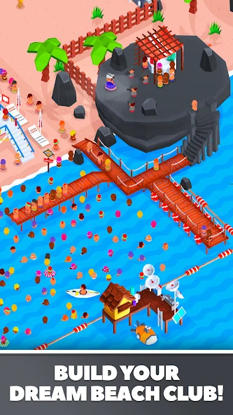 Idle Beach Tycoon : Cash Manager Simulator screenshot 4