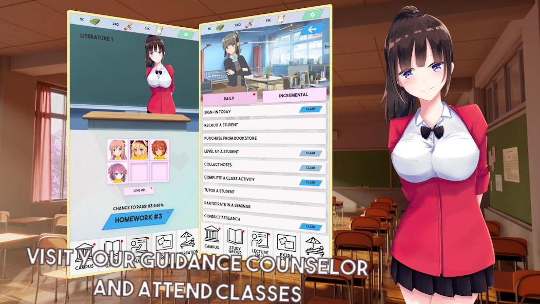 Idle University APK screenshot 3