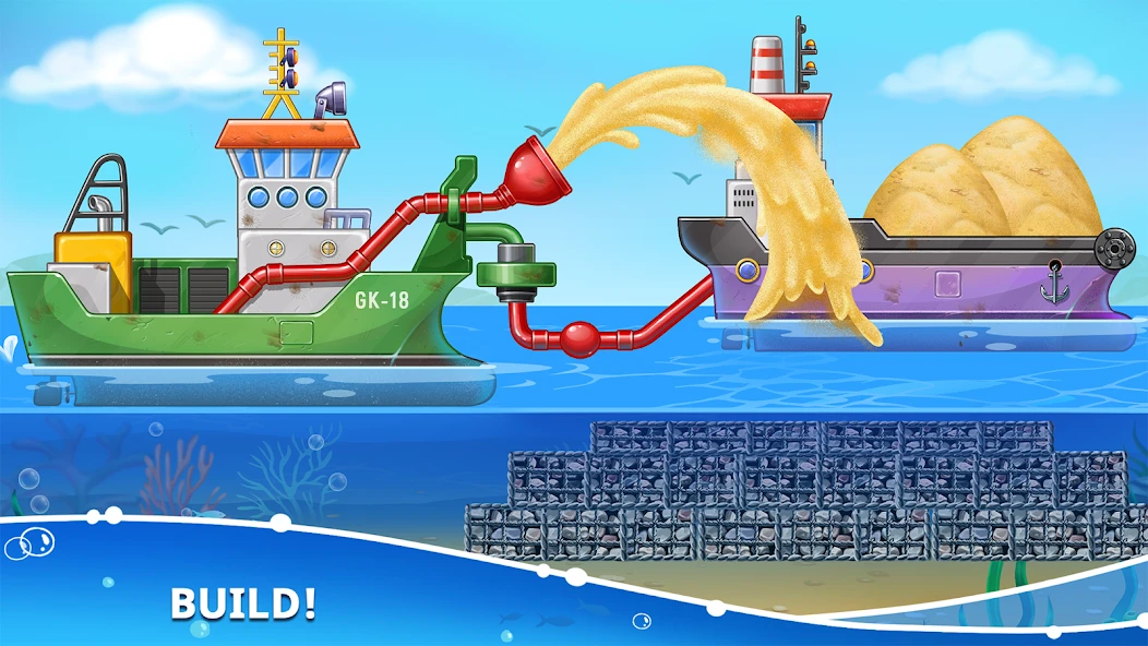 Build an Island. Kids Games for Boys. Build House screenshot 4