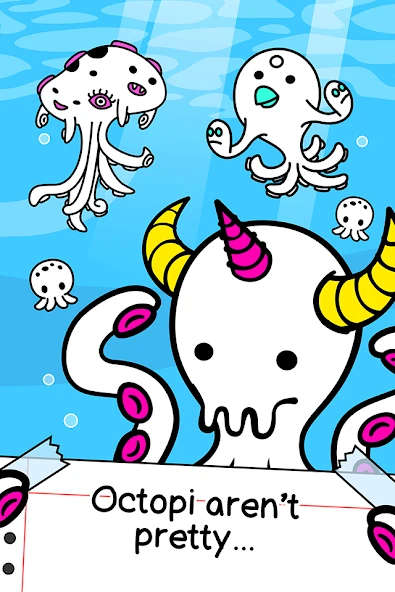 Download Octopus Evolution - 🐙 Clicker (MOD, unlimited money) 1.0 screenshot 1