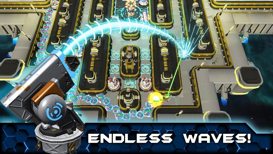 Sci Fi Tower Defense Offline Game. Module TD screenshot 1
