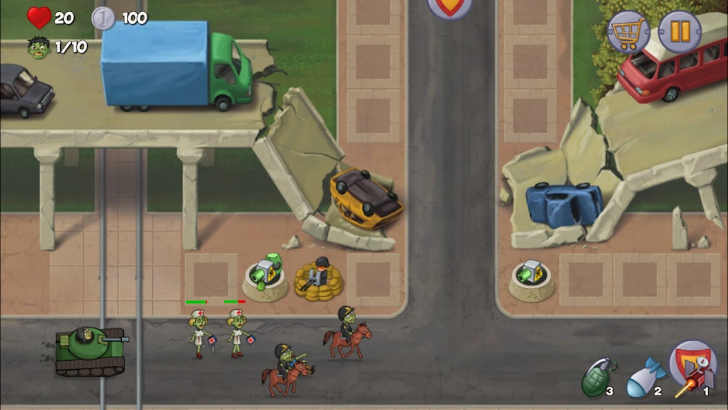 Zombie Town Defense screenshot 1