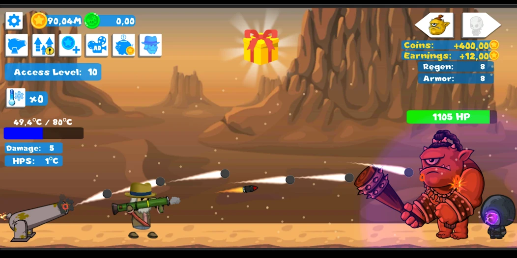 Idle Cannon Quest: Tap Clicker screenshot 2