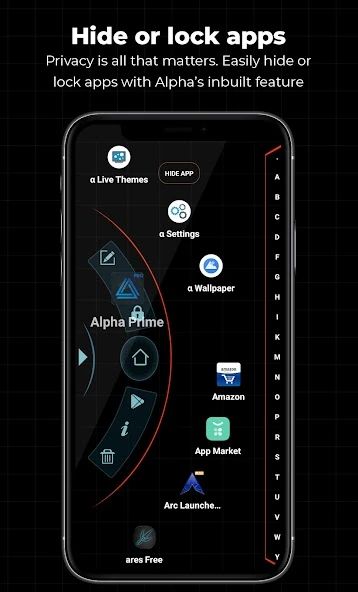 Alpha Hybrid Launcher Prime APK screenshot 2