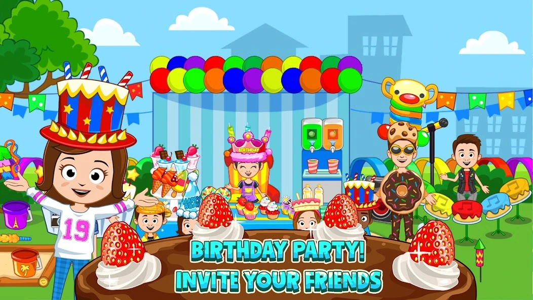 My Town : Bakery & Pizza Store Free screenshot 4