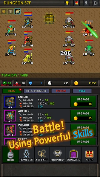 Grow Heroes Vip : Idle RPG screenshot 1